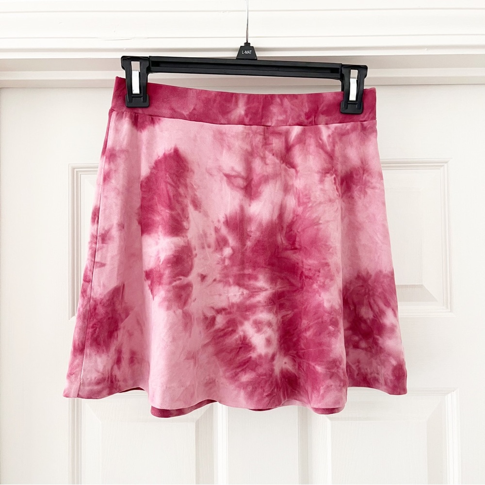 Socialite Pink Tye Die Mini Skirt size small